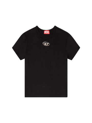 Diesel T-shirt con logo cut-out T-Uncutie-Long-Od