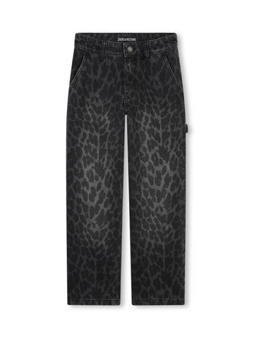 Zadig & Voltaire Kids Jeans leopardato