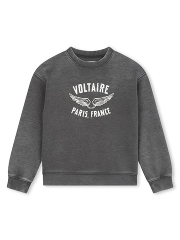 Zadig & Voltaire Kids Felpa con stampa