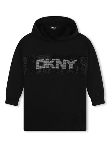 DKNY Kids Abito a felpa con logo