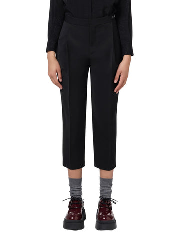 Elisabetta Franchi Pantalone crop con pinces