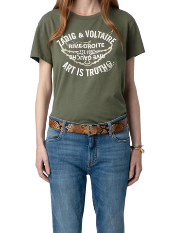 Zadig & Voltaire T-shirt Walk con logo