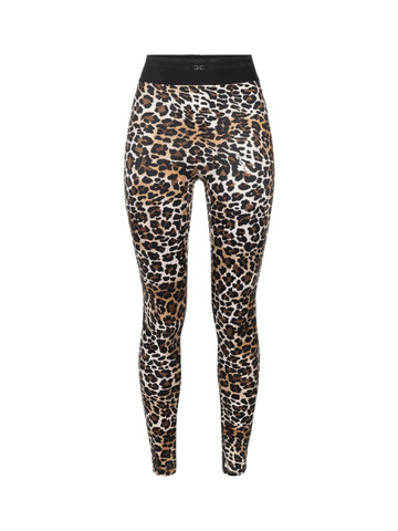 Elisabetta Franchi Leggings animalier in lycra