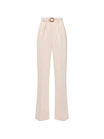 Elisabetta Franchi Pantalone in crepe con cintura