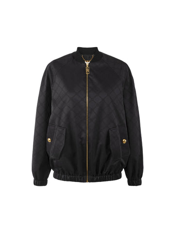 Elisabetta Franchi Bomber con logo allover