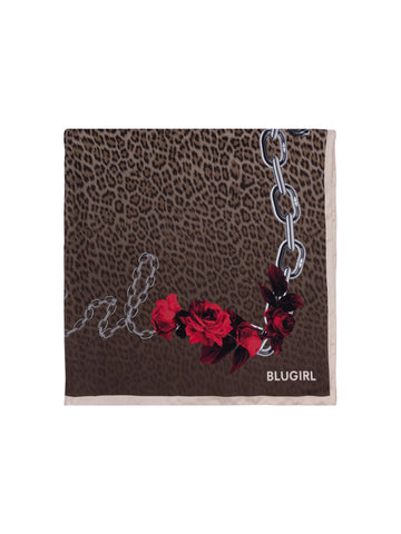 Blugirl Foulard in seta Chain Animalier