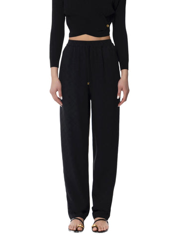 Elisabetta Franchi Pantalone jogger con losanghe allover