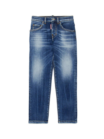 Dsquared Kids Jeans con schiariture