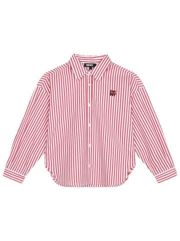 DKNY Kids Camicia a righe in popeline