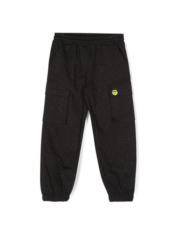 Barrow Kids Pantalone cargo con strass