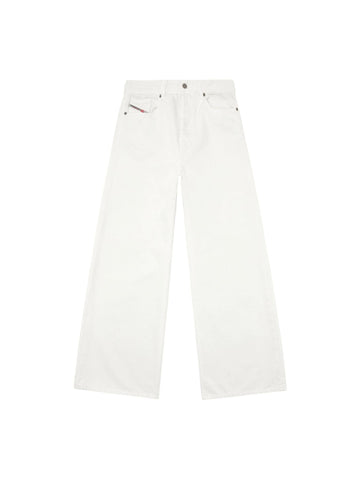 Diesel Jeans bianco wide leg D-Sire 1996