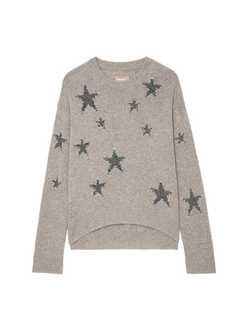 Zadig & Voltaire Maglia in cashmere con stelle