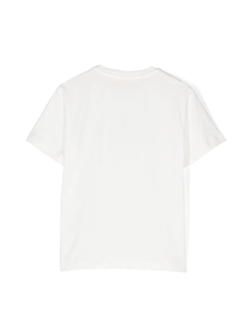 Elisabetta Franchi La Mia Bambina T-shirt con logo in cristalli