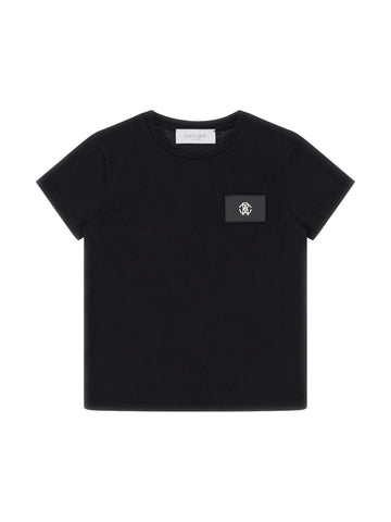 Roberto Cavalli Junior T-shirt con patch logo