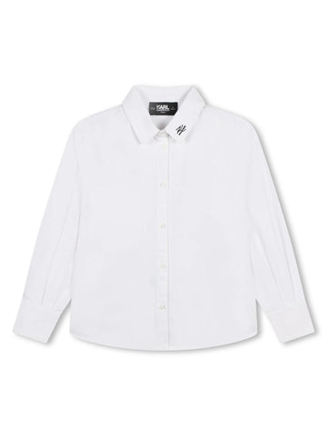 Karl Lagerfeld Kids Camicia con ricamo