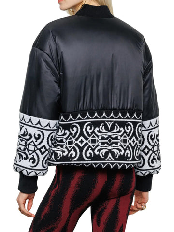 Akep Bomber con inserto jacquard