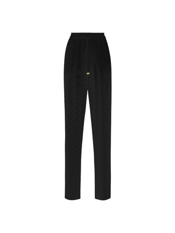 Elisabetta Franchi Pantalone jogger con losanghe allover