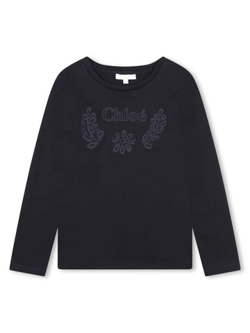 Chloè Kids Maglia con ricamo