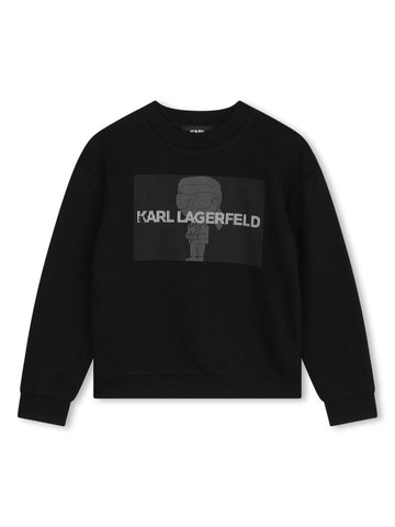 Karl Lagerfeld Kids Felpa con box logo