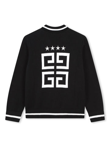 Givenchy Kids Cardigan con zip