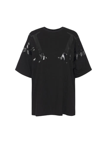 Elisabetta Franchi T-shirt oversize con logo lucido