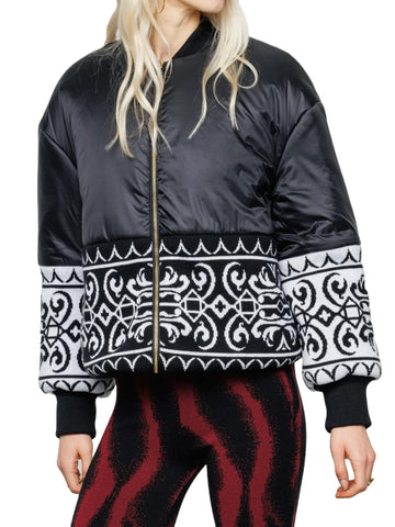 Akep Bomber con inserto jacquard