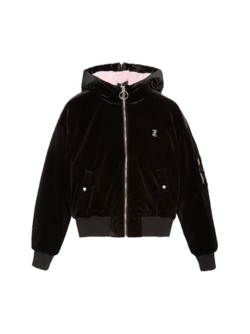 Juicy Couture Bomber con cappuccio in sherpa