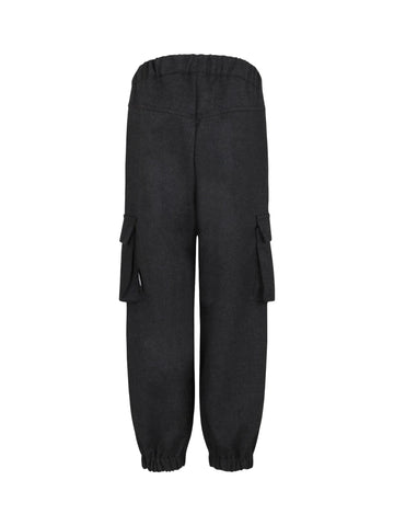 MSGM Kids Pantalone cargo in flanella