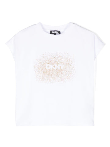 DKNY Kids T-shirt smanicata con logo