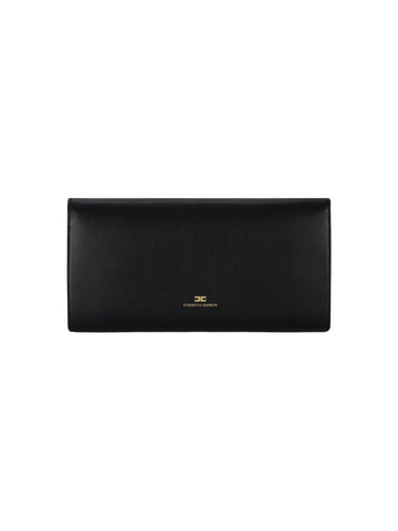 Elisabetta Franchi Clutch con logo in rilievo