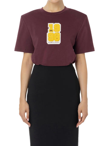 Elisabetta Franchi T-shirt con patch logo