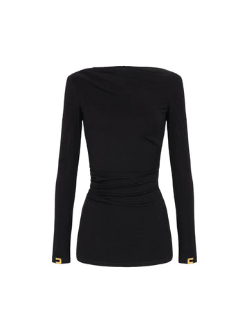 Elisabetta Franchi Maglia in jersey drappeggiata