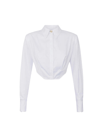 Elisabetta Franchi Camicia crop a righe