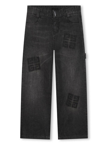 Givenchy Kids Jeans carpenter con logo