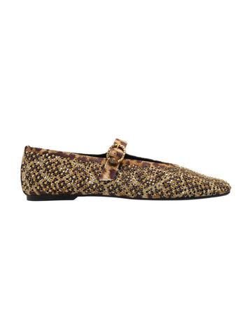 Kurt Geiger Ballerine animalier con strass