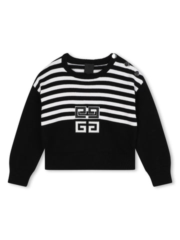 Givenchy Kids Maglia a righe con logo