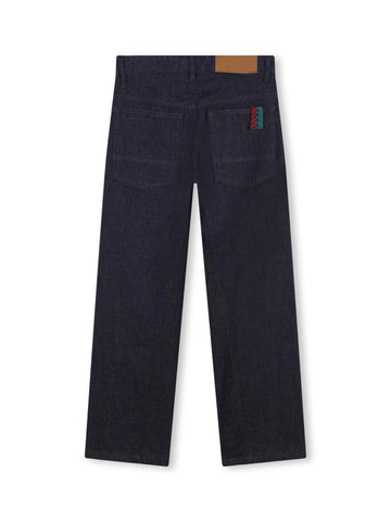 Lanvin Kids Jeans in denim grezzo